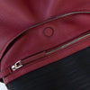 Prada Burgundy Cervo Zip Around Hobo Bag