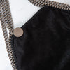 Stella McCartney Black Falabella Triple Chain Shoulder Bag