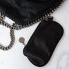 Stella McCartney Black Falabella Triple Chain Shoulder Bag
