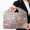 Tissa Fontaneda Grey Mock Croc Bag Tiffany And Co