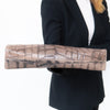 Tissa Fontaneda Grey Mock Croc Bag Tiffany And Co
