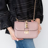 Valentino Garavani Rockstud Glamlock Blush Pink Bag