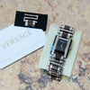 Versace Stainless Steel And Black Ceramic Diamond Watch Versace