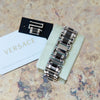 Versace Stainless Steel And Black Ceramic Diamond Watch Versace