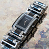 Versace Stainless Steel And Black Ceramic Diamond Watch Versace