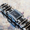 Versace Stainless Steel And Black Ceramic Diamond Watch Versace