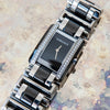 Versace Stainless Steel And Black Ceramic Diamond Watch Versace