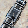 Versace Stainless Steel And Black Ceramic Diamond Watch Versace