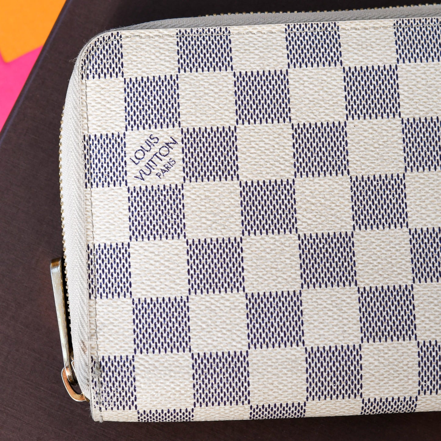 Louis Vuitton Damier Cream Zippy Organiser
