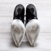 Chanel Black And White Leather Shoes Size 40 - EVEYSPRELOVED