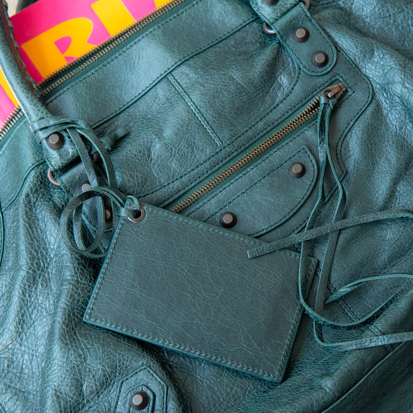Balenciaga Green City Work Bag