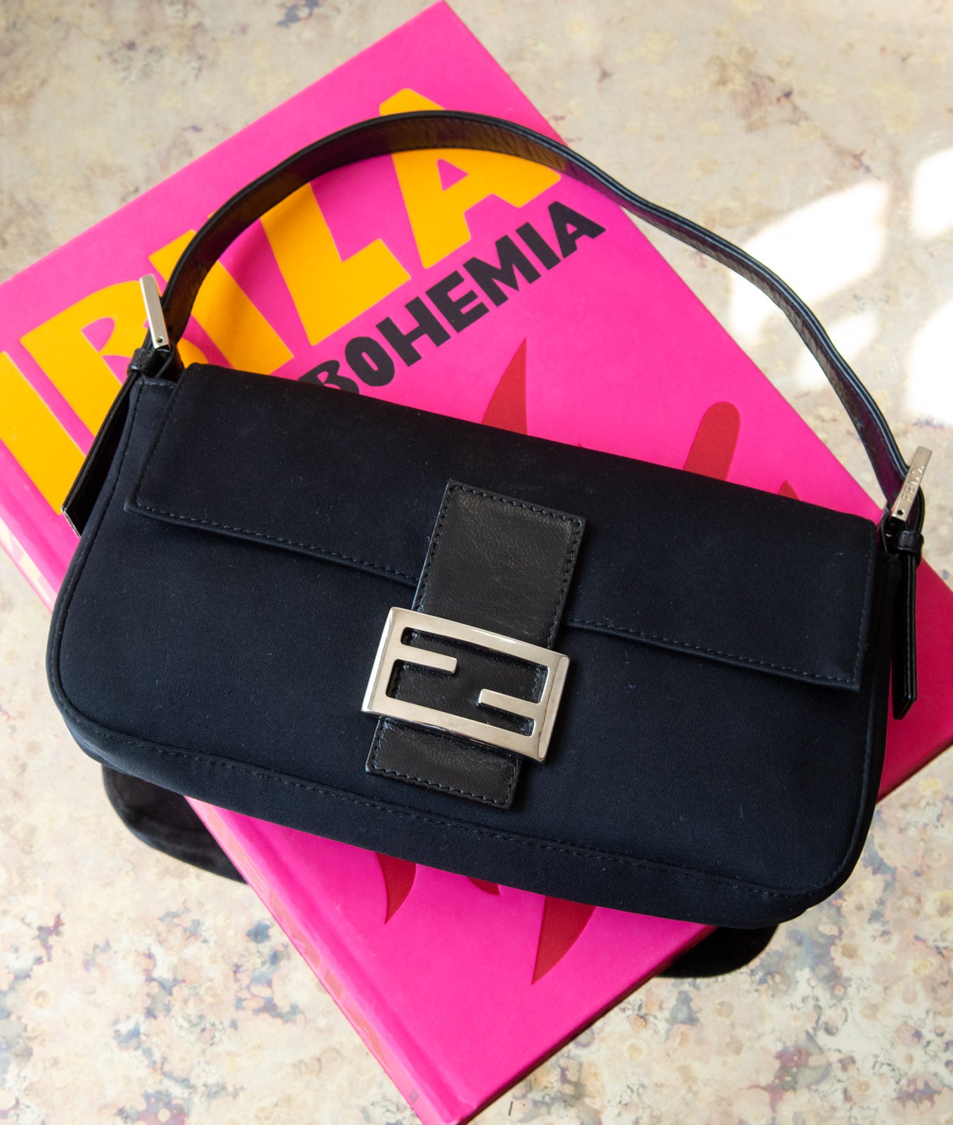 Fendi Soft Shoulder Black Bag