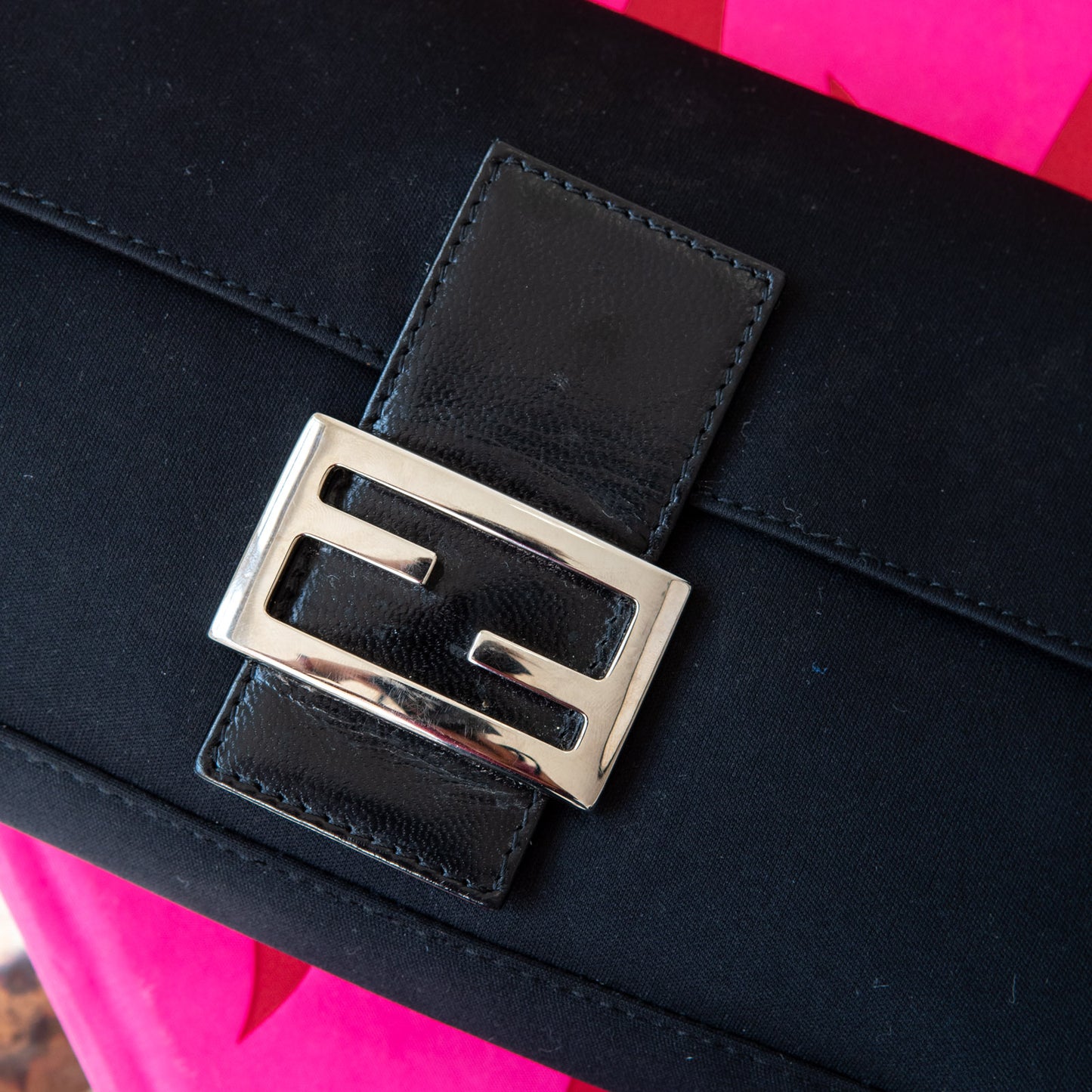Fendi Soft Shoulder Black Bag