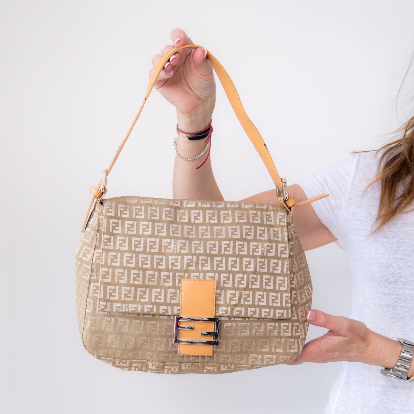 Fendi Monogram Zucca Mama Bag