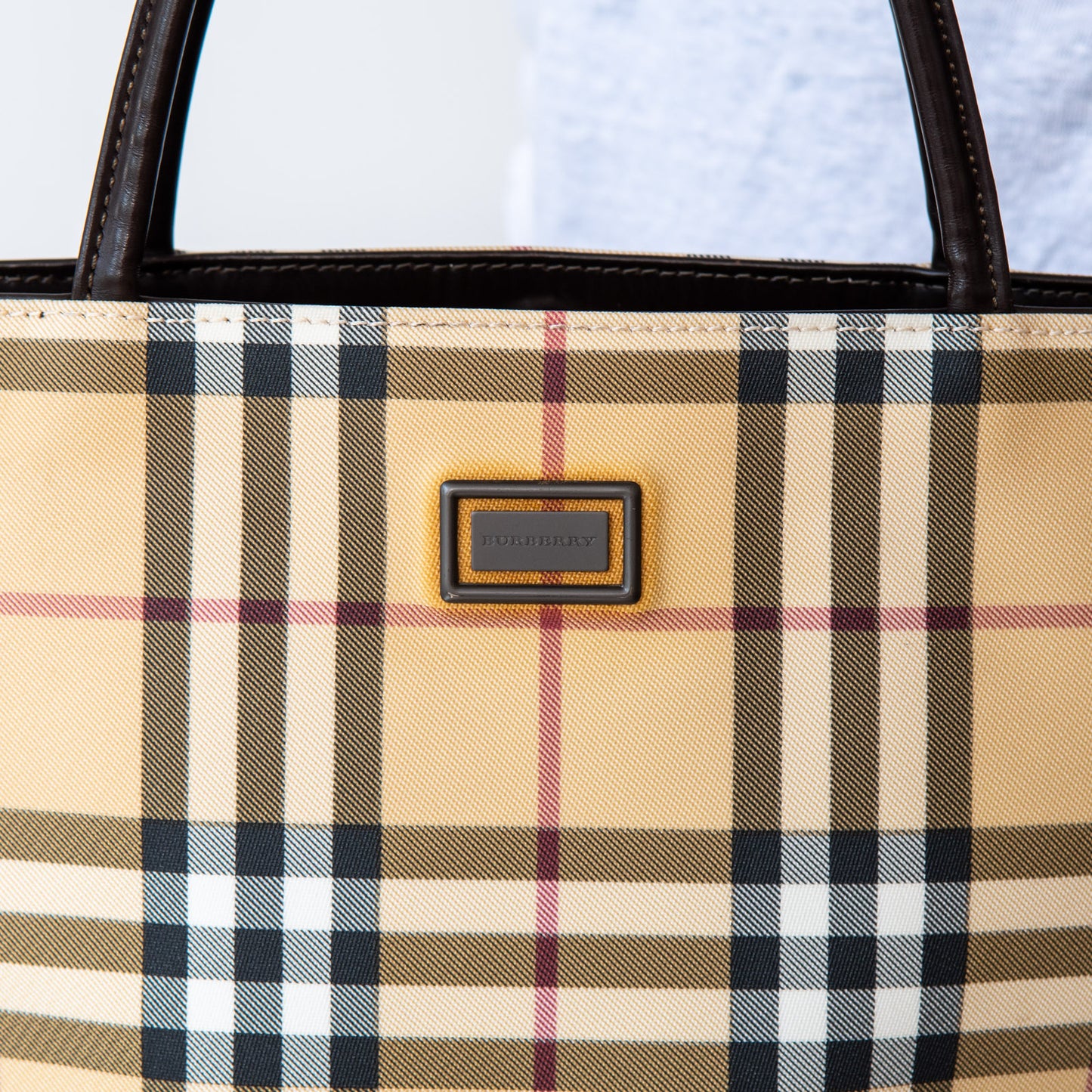 Burberry Check Tote Bag