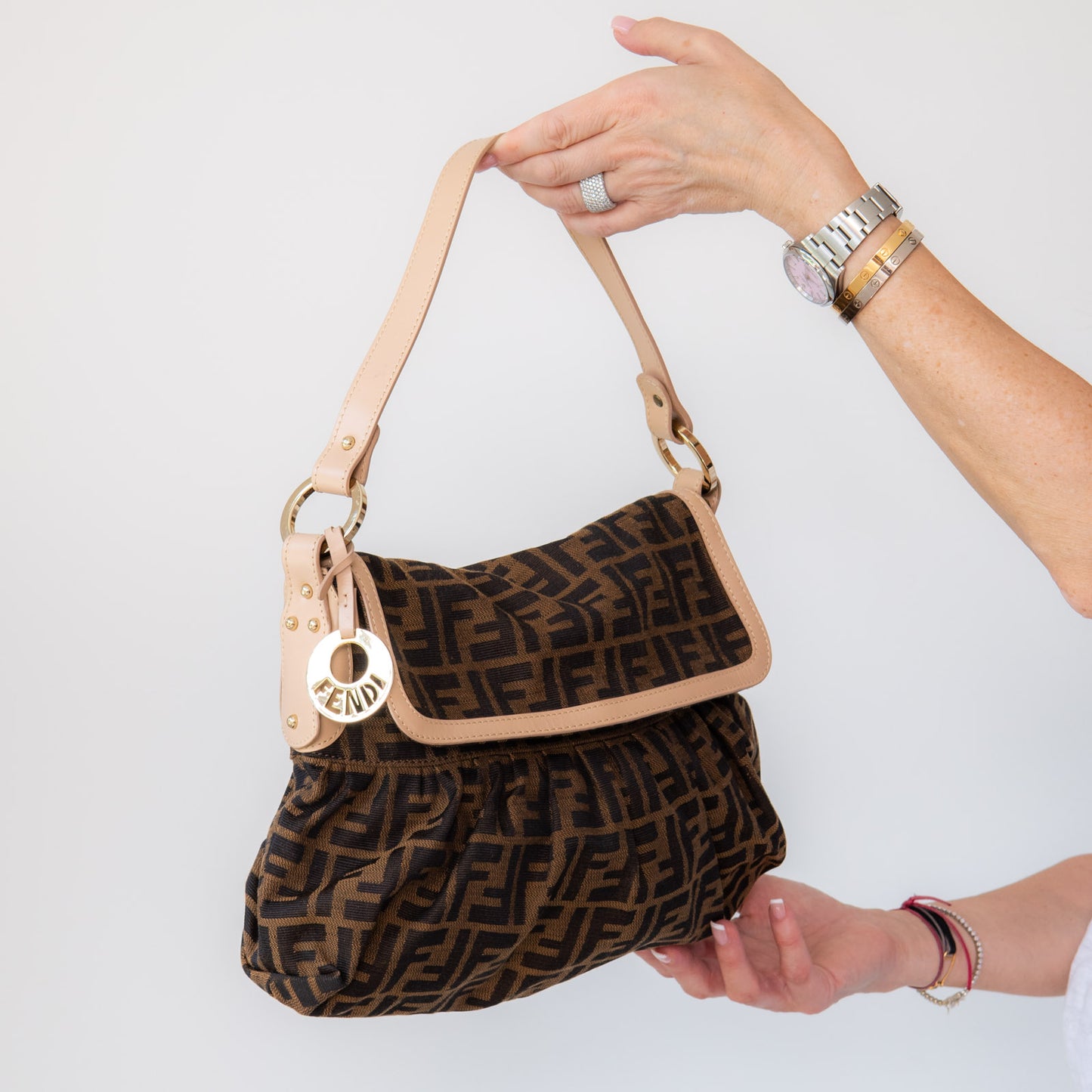 Fendi Zucca Mama Chef Brown Monogram Bag