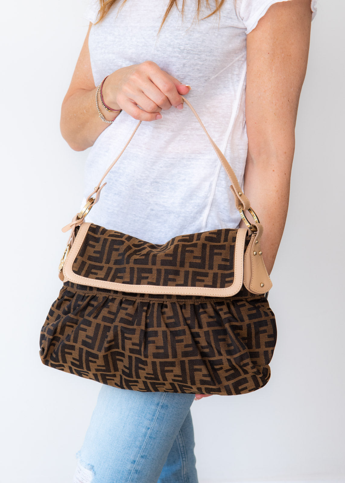 Fendi Zucca Mama Chef Brown Monogram Bag