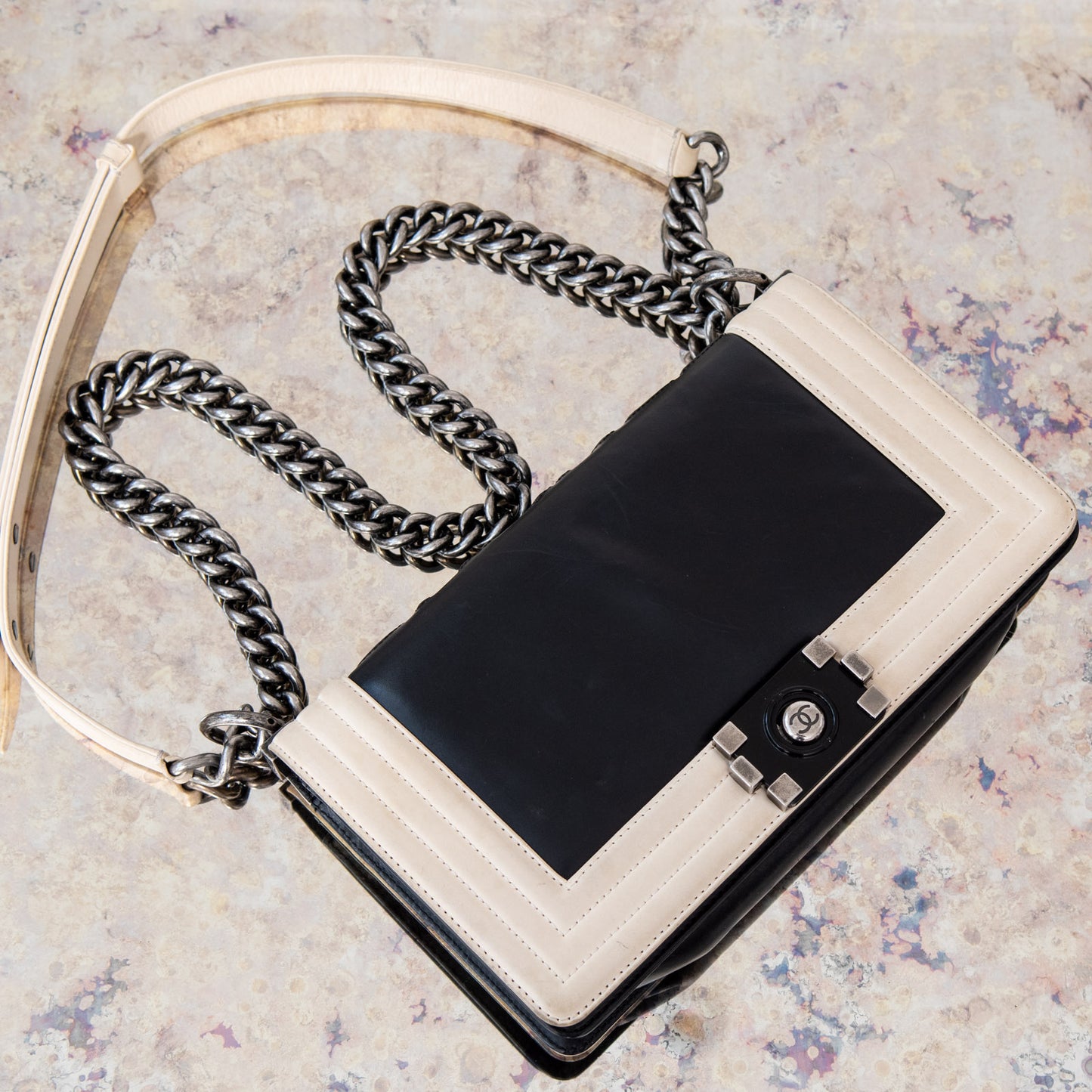 Chanel Medium Original Lock Logo Boy Bag