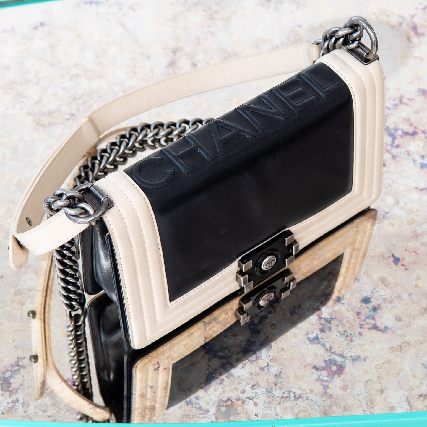 Chanel Medium Original Lock Logo Boy Bag