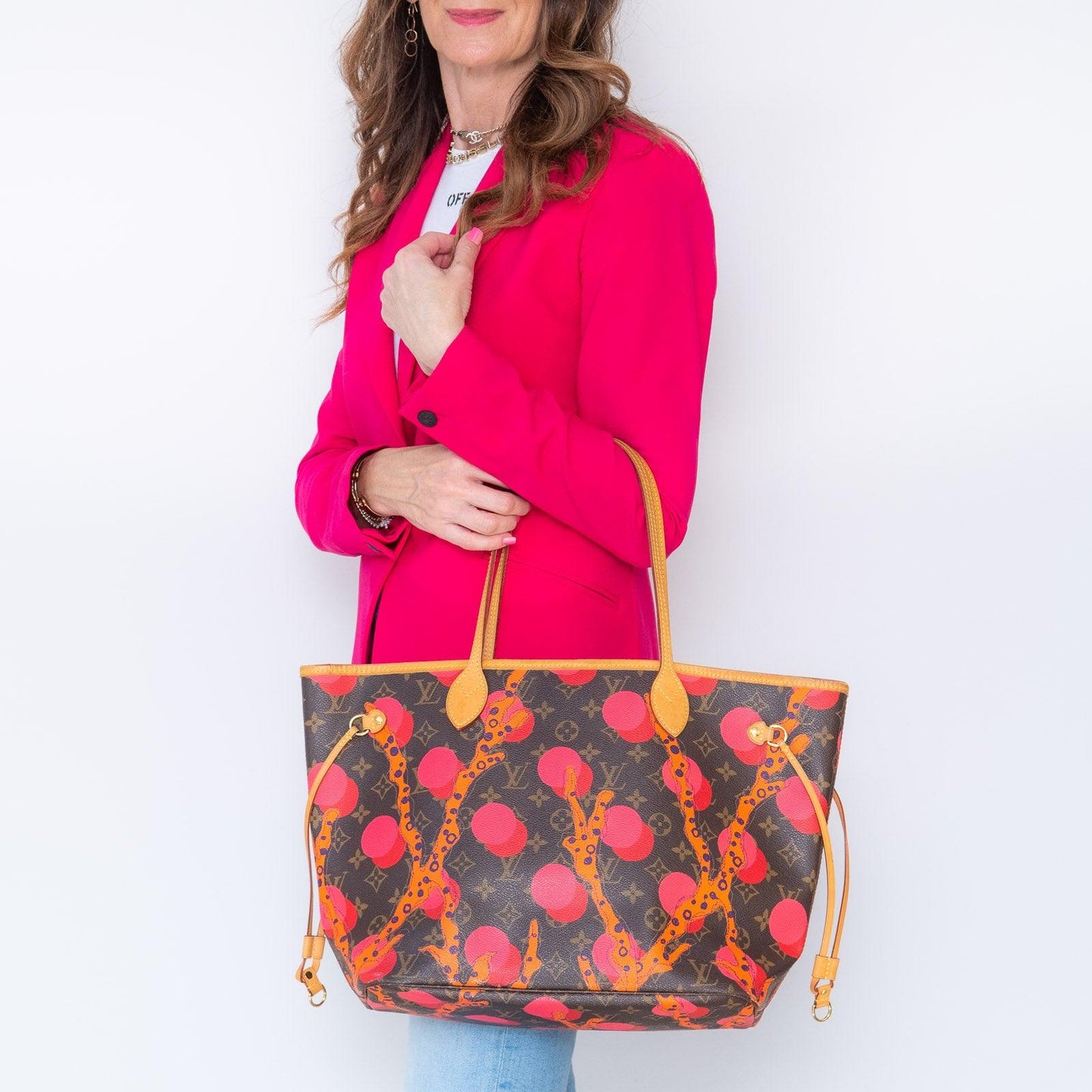 Louis Vuitton Limited Edition Brown Multicolour Neverfull MM Ramages