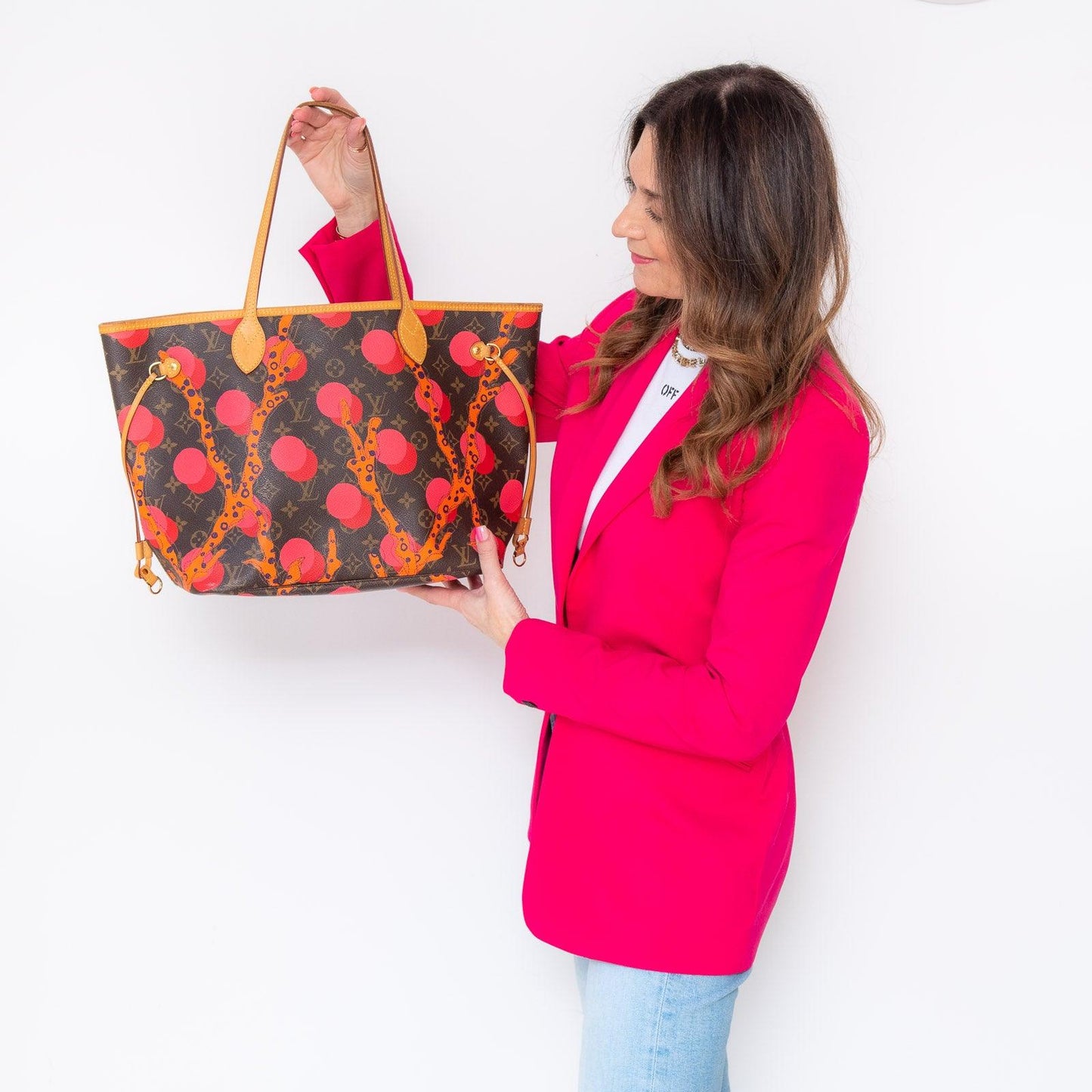 Louis Vuitton Limited Edition Brown Multicolour Neverfull MM Ramages