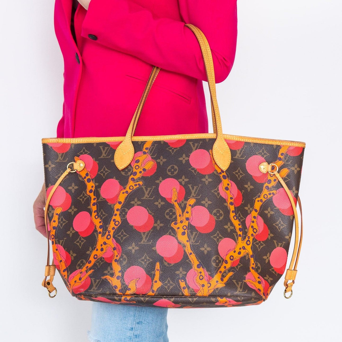 Louis Vuitton Limited Edition Brown Multicolour Neverfull MM Ramages