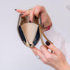 Jimmy Choo Bronze Satin Clutch Micro Crystals - EVEYSPRELOVED