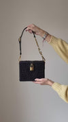 Dolce & Gabbana Dolce Black Box Bag Cordonetto Detail