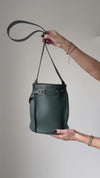 **UNUSED** Celine Green Leather Bucket Bag