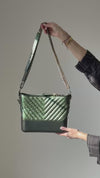 Chanel Metallic Green Gabrielle Hobo Bag