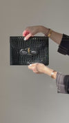 Yves Saint Laurent Black Envelope Clutch Bag