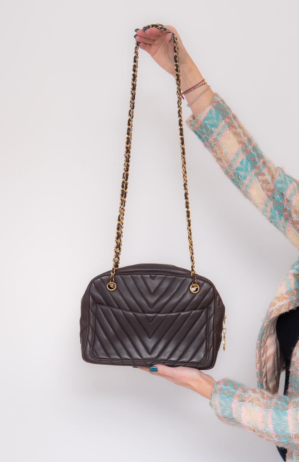 Chanel Vintage Chevron Bag