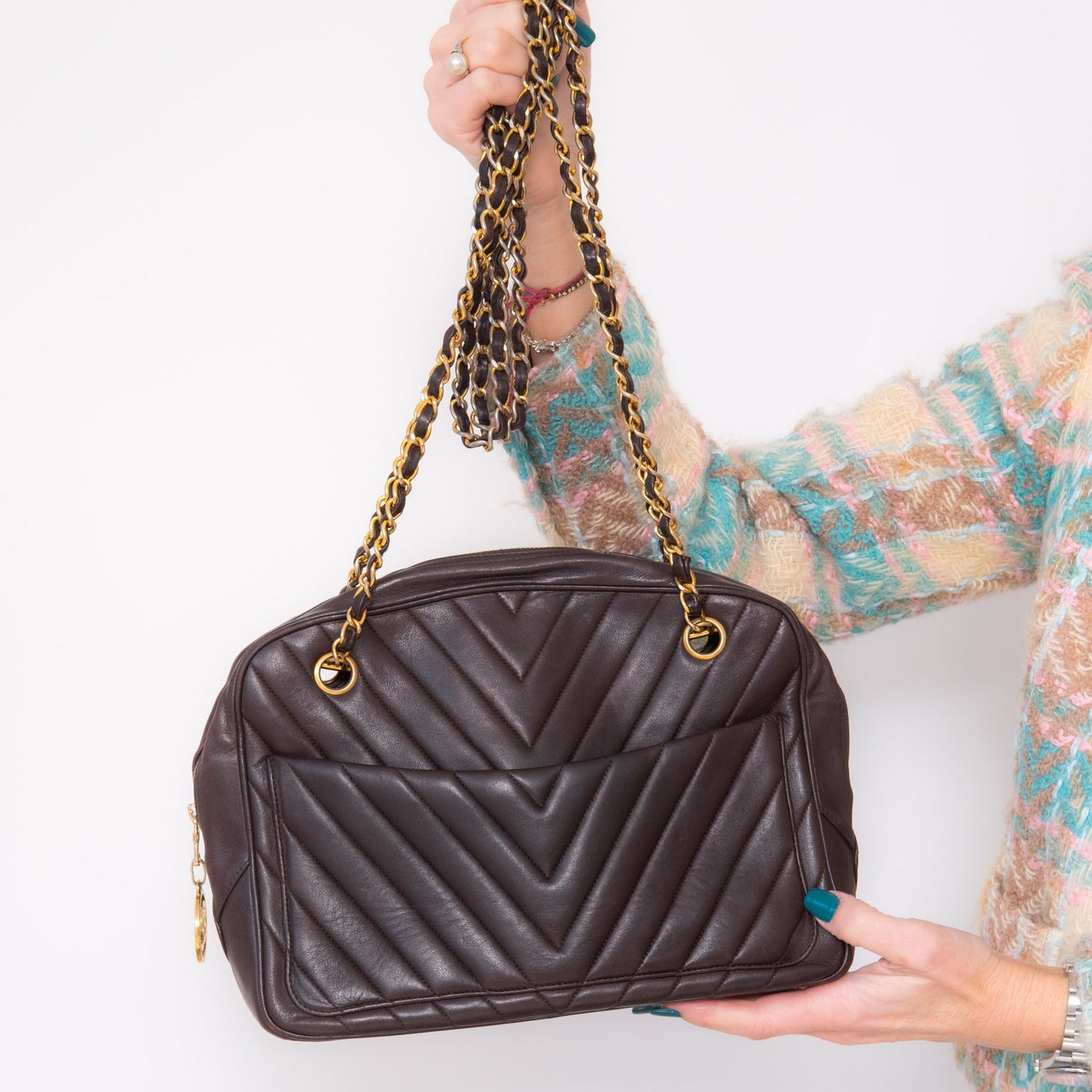 Chanel Vintage Chevron Bag