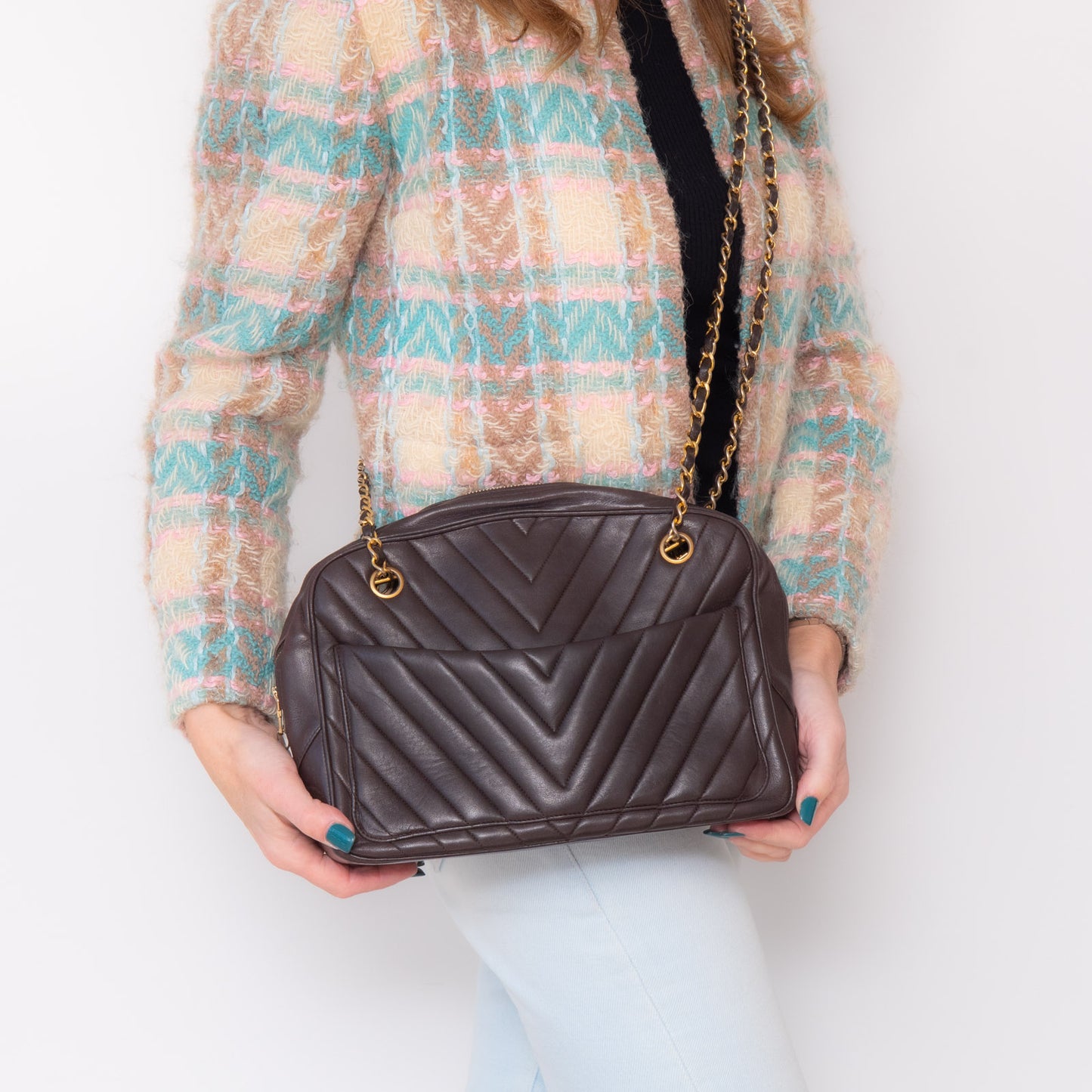 Chanel Vintage Chevron Bag
