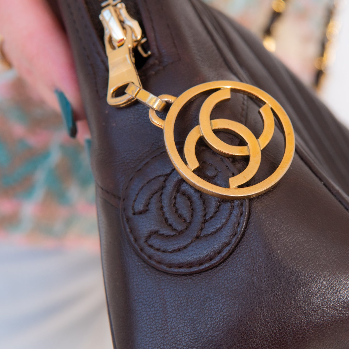Chanel Vintage Chevron Bag
