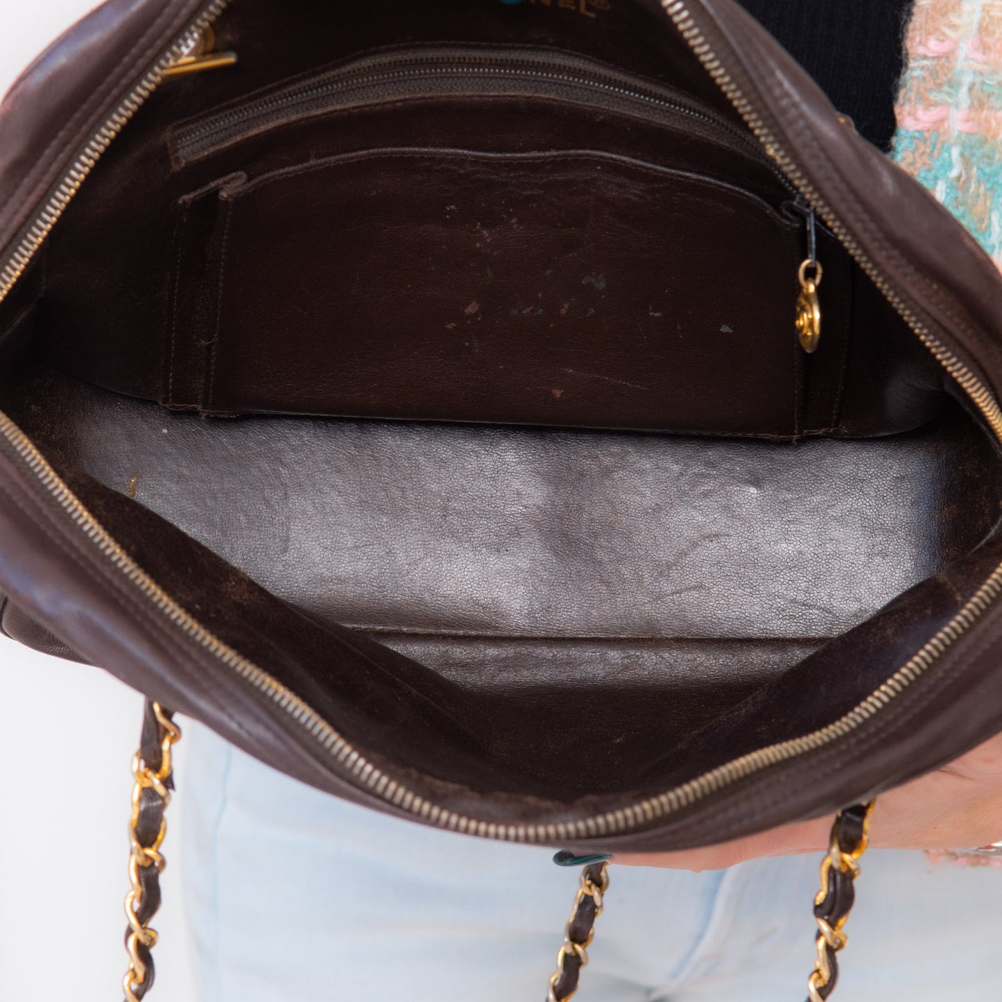 Chanel Vintage Chevron Bag