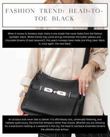  Fashion Trend: Head-to-Toe Black