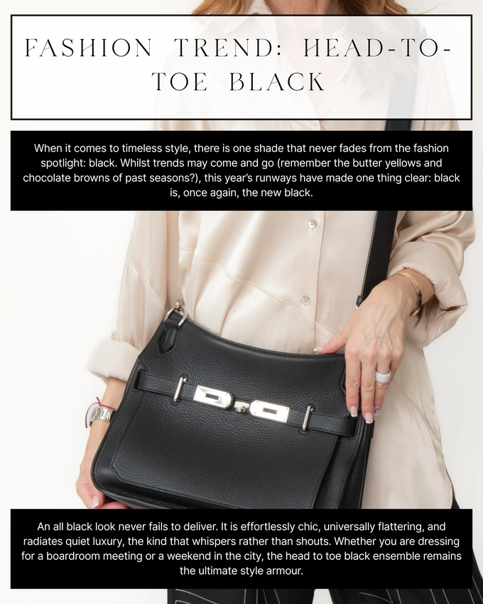  Fashion Trend: Head-to-Toe Black