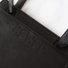 Chanel Vintage Black Leather Logo Shoulder Bag