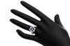 The Diamond Box Jewellery Sets 18ct Sapphire & Diamond Flower Jewellery Set