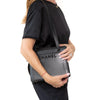 Chanel Vintage Black Leather Logo Shoulder Bag