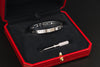 Cartier LOVE Bracelet Classic Model 4 Diamond White Gold Size 16