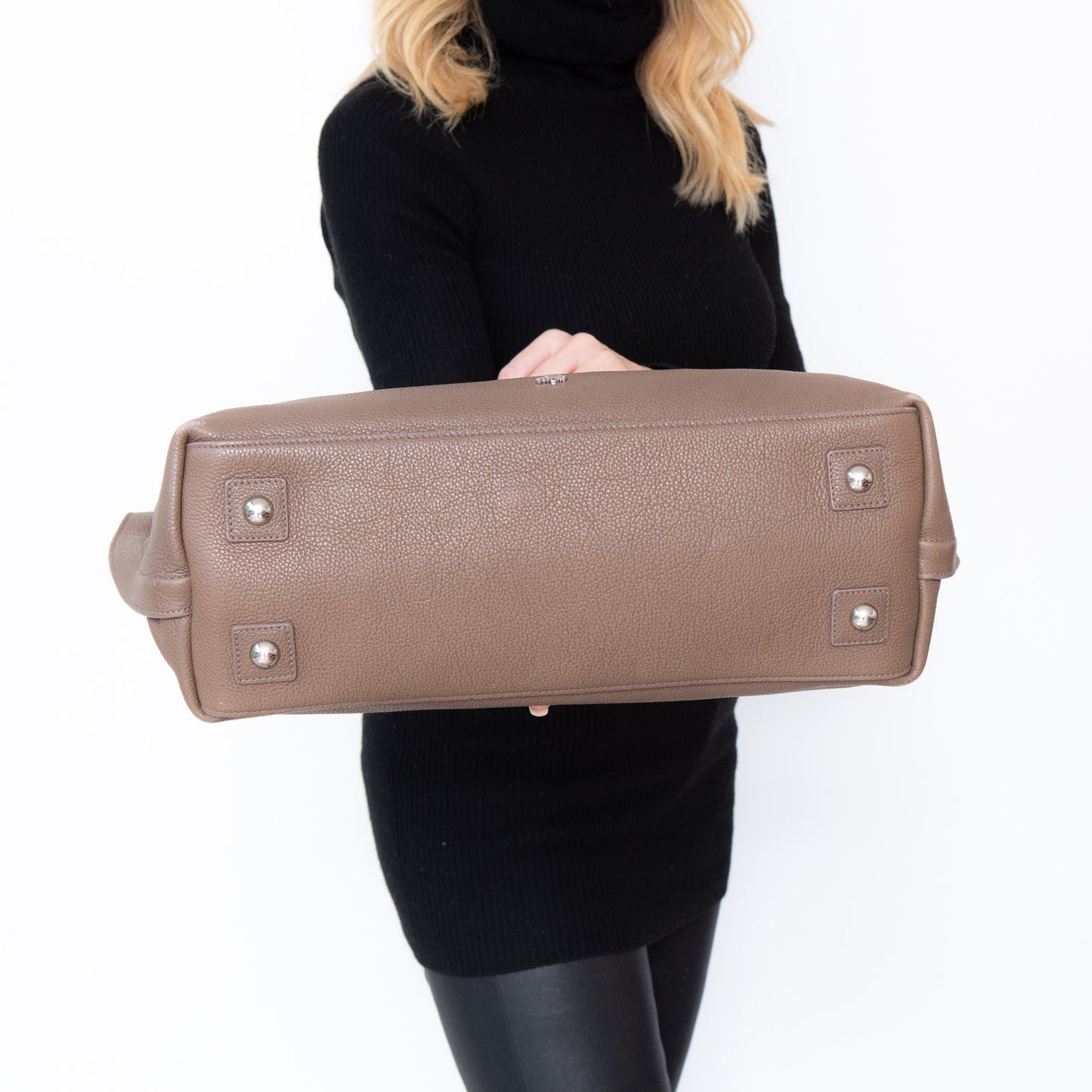 Mulberry Alice Mushroom Leather Tote Bag