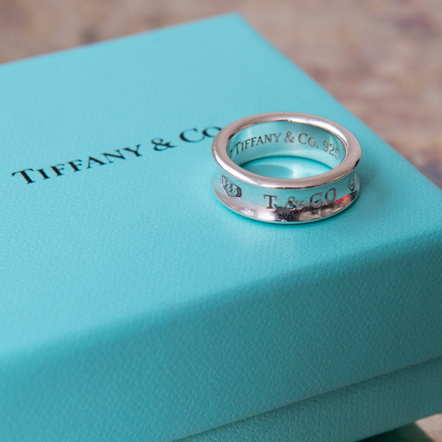 Tiffany and Co  Silver Ring Size L
