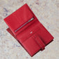 Hermes Compact Bearn Red Epsom Leather Wallet