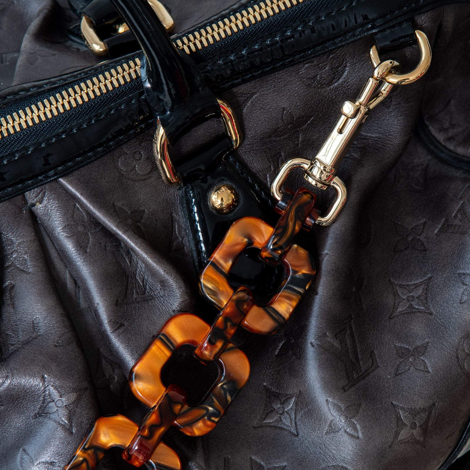 Louis Vuitton x Stephen Sprouse Brown Monogram And Black Patent Bag - EVEYSPRELOVED