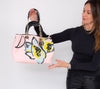 Lady Dior Blush Pink Canvas Tote Bag - EVEYSPRELOVED