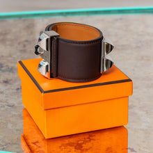  Hermes Collier De Chien Brown Leather Bracelet - EVEYSPRELOVED