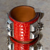 Hermes Red Orange Collier De Chien Cuff Size Small - EVEYSPRELOVED