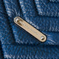 Rebecca Minkoff Edie Chevron Blue Leather Backpack